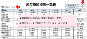 給与集計機能の確認