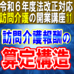 【令和６年度法改正対応】訪問介護報酬の算定構造｜基本報酬と加算減算の計算実務をサービスコード表から｜訪問介護の開業講座⑪コラムサムネイル