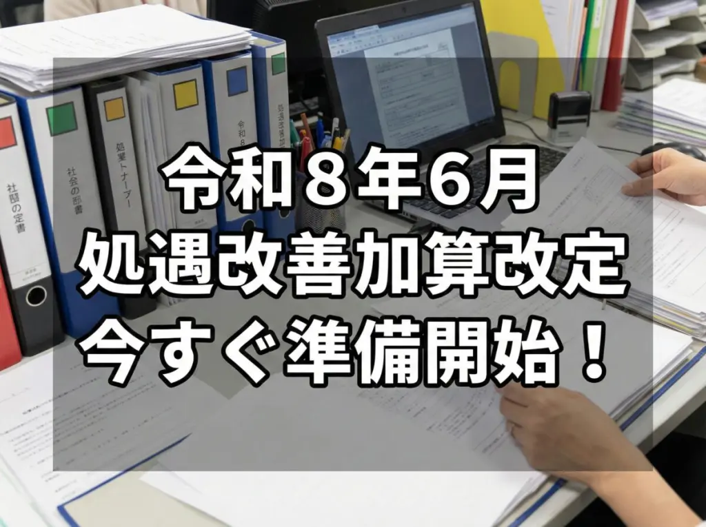令和8年度処遇改善加算改定｜加算ⅠとⅡの新区分ロ、令和8年度の緩和措置、訪問看護等への制度拡大