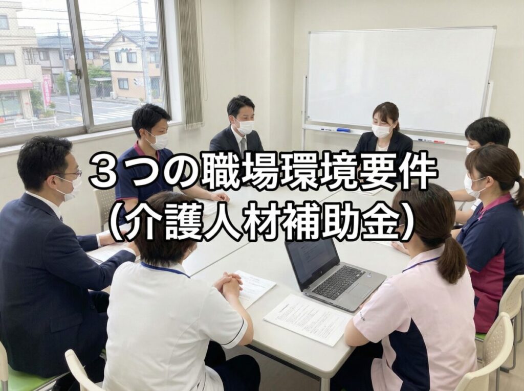 ３つの職場環境要件（介護人材補助金）