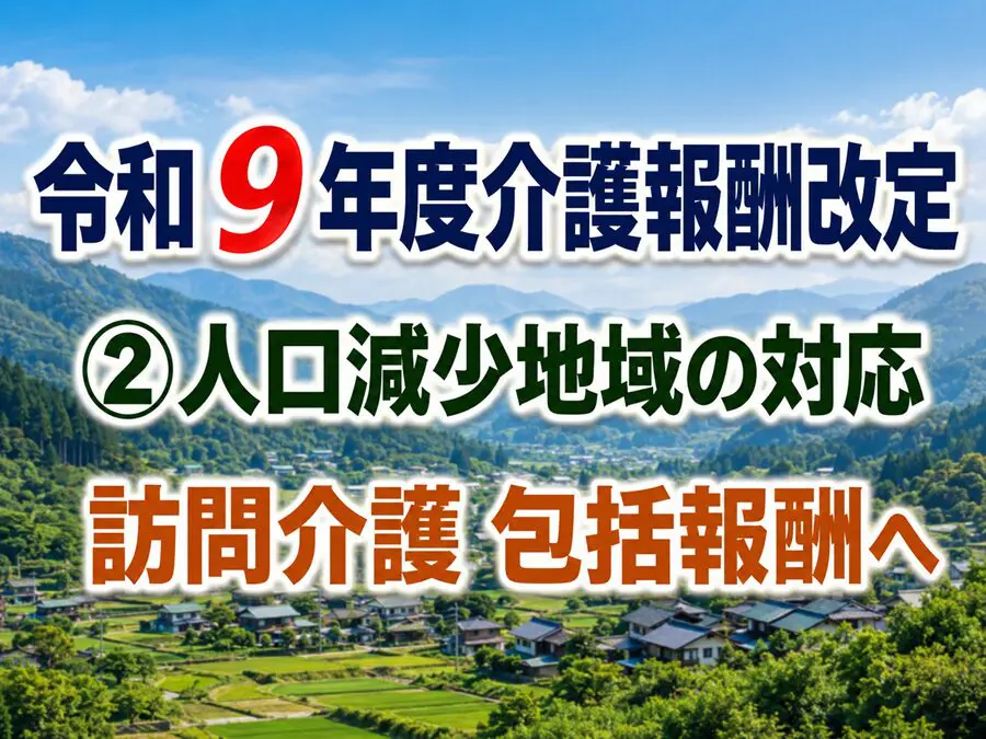 令和９年度介護報酬改定 人口減少･サービス需要の変化に応じたサービス提供体制の構築_コラムサムネ