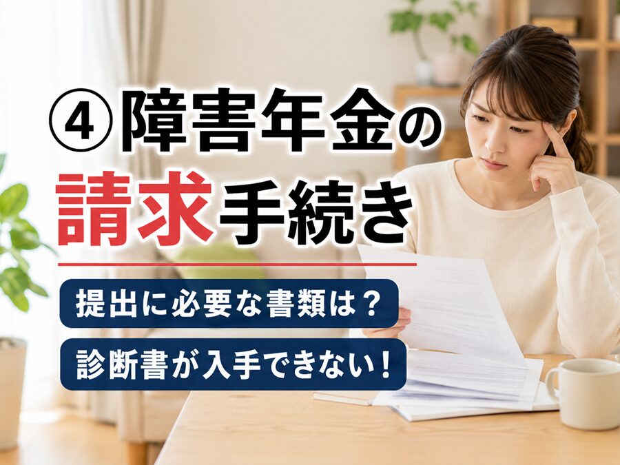 ④障害年金の請求手続き